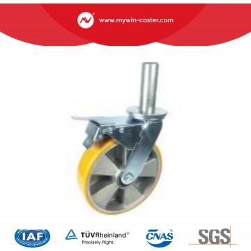Mywin TPU Wheel and Alumium Core Scaffolding Caster with Total lock