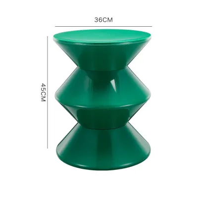 Nordic Creative Plastic Hourglass Stool for Home