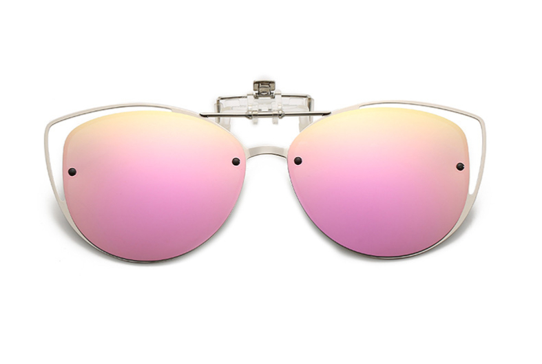 Customized Polarized Cat Eye Women'S Clip On Sunglasses