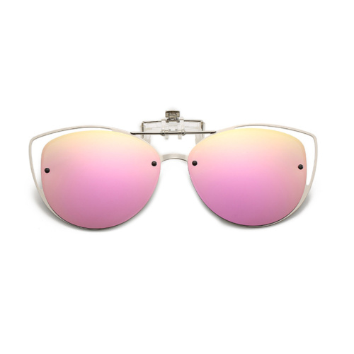 Customized Polarized Cat Eye Women'S Clip On Sunglasses