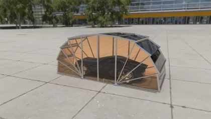 Sunsail-box Solar Energy Folding Car Garage