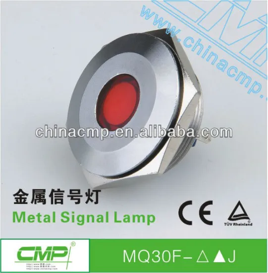 CMP Brand 12v 110v led signal lamp,metal anti-vandal stainless steel waterproof indicator&pilot light