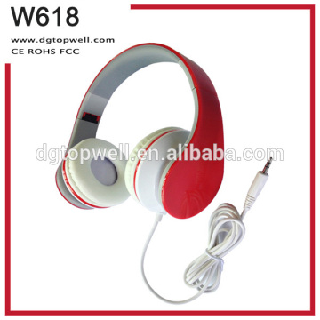 Professional stereo custom DJ headphone with logo