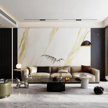 Modern Design Villa Living Room Decor: 900x2700mm Sintered Stone Tiles with Heat Insulation for Interior Walls