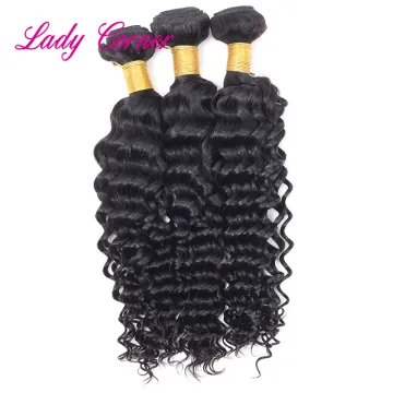 Crochet braids with human Malaysian deep curly hair