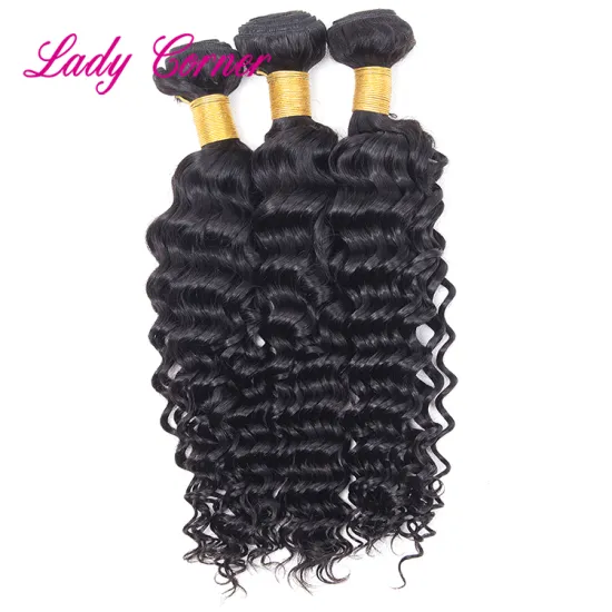 Crochet braids with human Malaysian deep curly hair