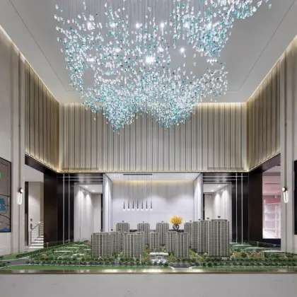 China Factory Resin Colorful Deer Antler Pendant Light Chandelier