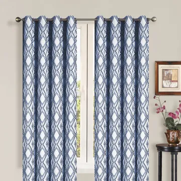 100% Polyester Faux Linen Jacquard Curtains for Windows