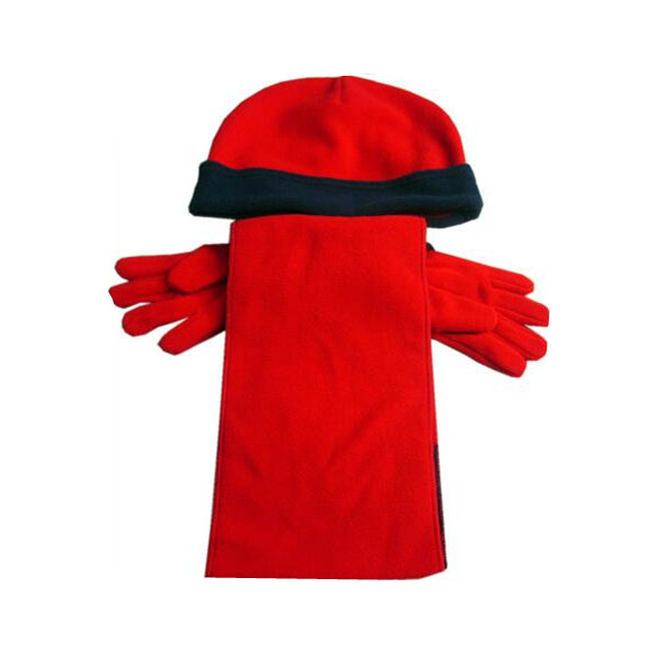 Custom The Samrfs Patent Fleece Hat Scarf And Gloves Set