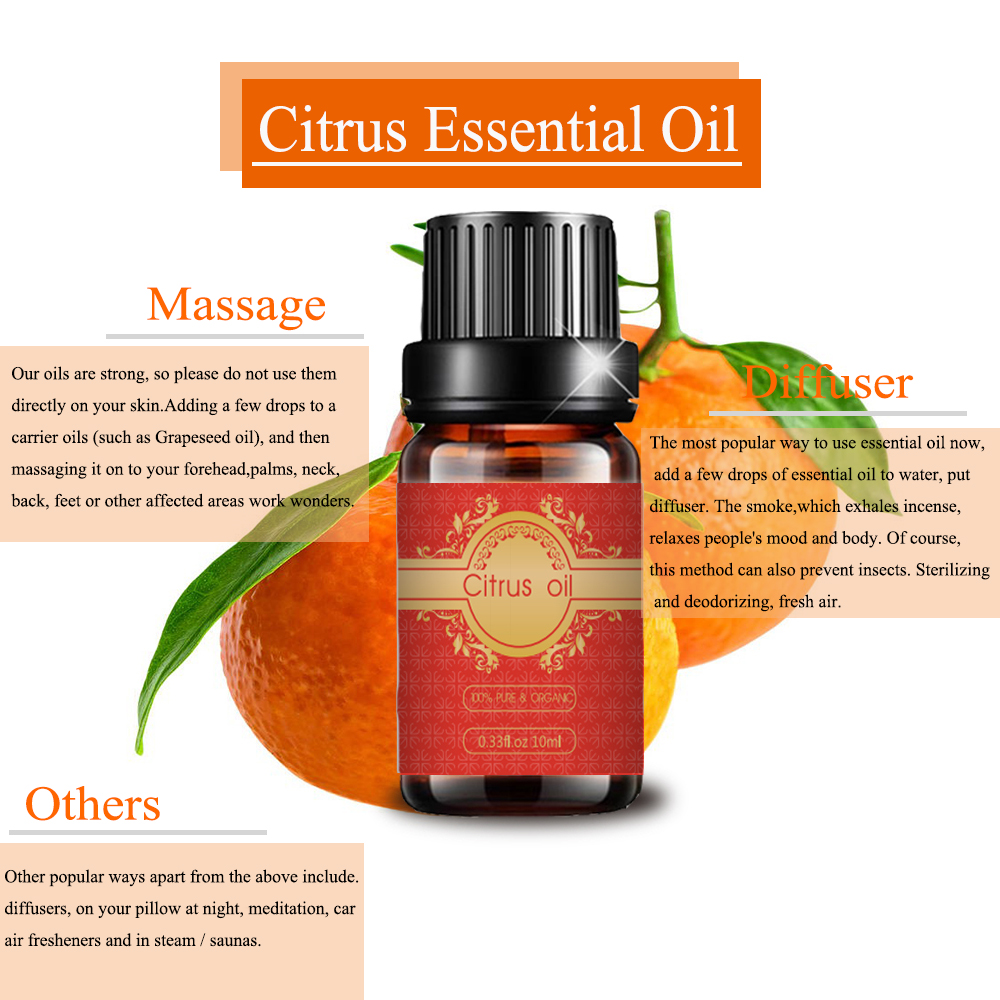 100%Pure Citrus essential oil High Quality for body