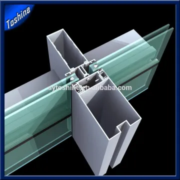 aluminium extruded sections curtain wall