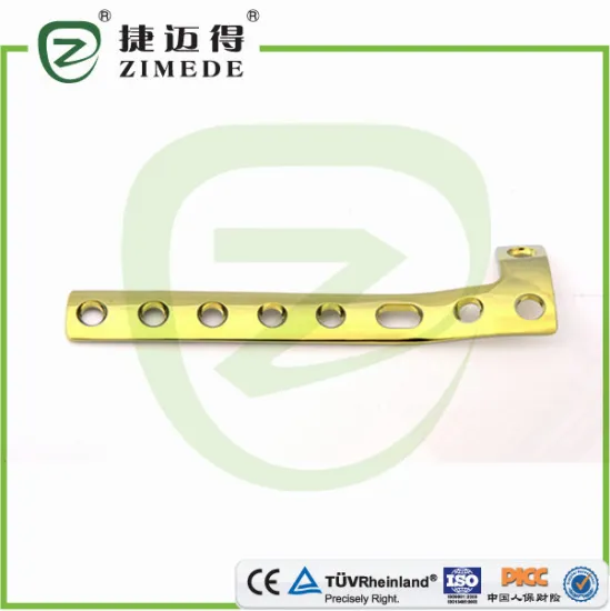 Kind of Surgical Implant Femur L-Shaped compression hot sale Plates Titanium Stainless Steel large fragment unlocking plates