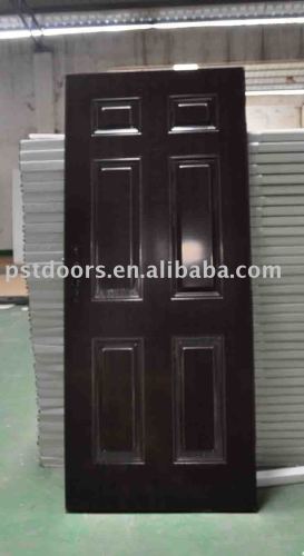 PVC Laminating Steel Doors(Israel Style Door,PU Foam Core)