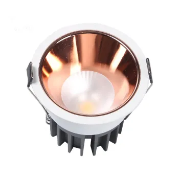 12W Recessed LED Spotlight: Super Bright, Aluminum Alloy, Anti-Glare Downlight for Warehouse Illumination - 78mm Deep Cut Hole Design