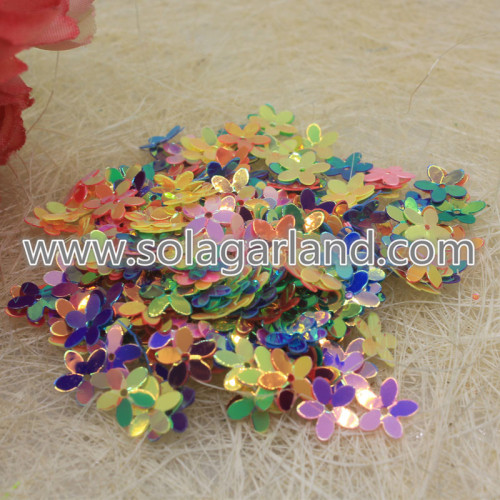 10*2MM Flower Shape Laser Sequins Sewing Beads Jewelry