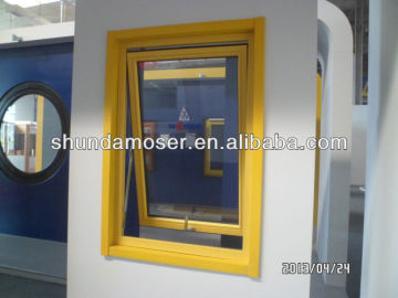 German style awning and top hung wood with aluminum claiding window