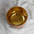 Pure 24k Gold Gosted Crystal Singing Bowl