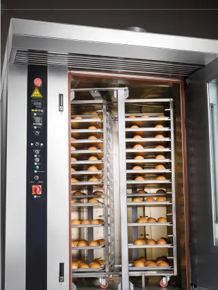 Yoslon 16 32 64 Trays Commercial Rotary Oven with Siemens PLC Screen