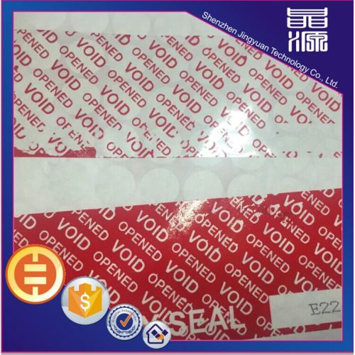 2017 Void Tamper Evident Sticker Thiết kế Miễn phí