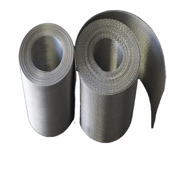 316L Stainless Steel Woven Flat Reverse Dutch Wire Mesh for Plastic Extruder 24x110 Mesh