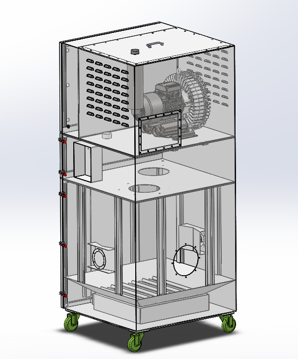 Fumes are filtered and discharged Mobile Fume Extractors