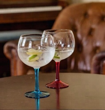 380ml wine glass balloon colored stem gin glasses