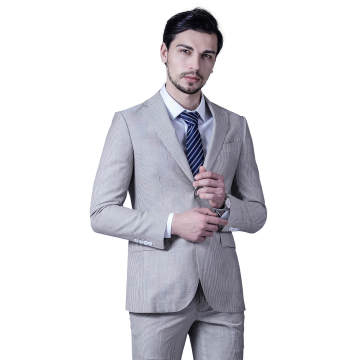 Bespoke Slim Fit Blend Wedding Bespoke Suit sọc màu be