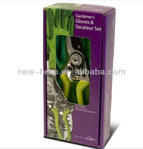 Garden Gloves & Secateur Set - Gardeners Gift