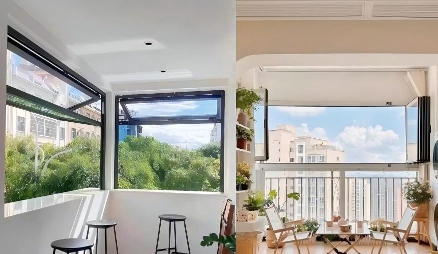 Aluminum Folding Windows