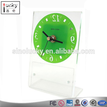 custom all kinds acrylic magazine stand /holder factory manufacture file rack with clock