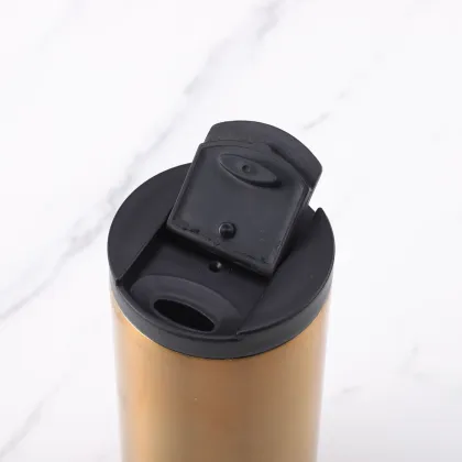 Portable thermos cup, straw coffee cup