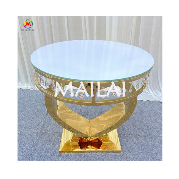 Mailai Love Shape Event Party Decorative Wedding Cake Mirror Table