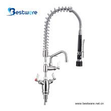 Long Neck Deck Mounted Pull Spray Kitchen Tap