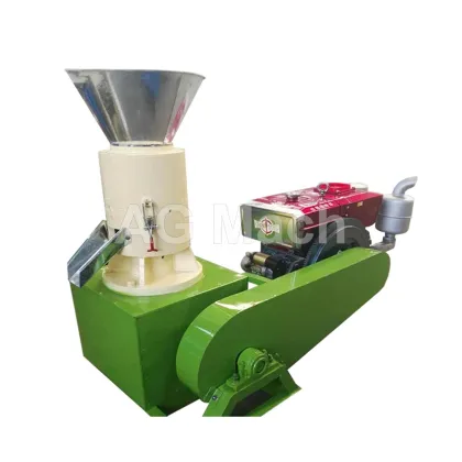 Diesel Flat Die Rice Sunflower Husk Pellet Press Machine