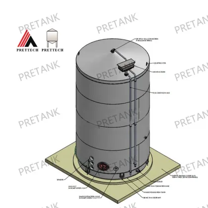 Customized Food Grade Edible Oil Tank - 1000L Stainless Steel Olive Oil Storage Tank