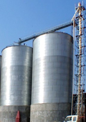 Hot-Galvanized Steel Silos for Wheat