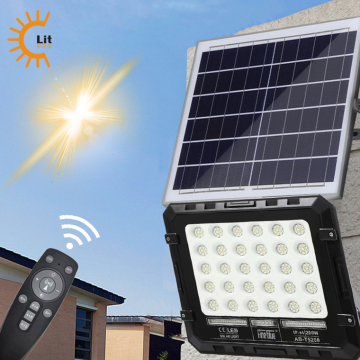 IP67 Waterproof Solar LED Flood Light - Remote Control 2000W Exterior RGB Spot Light
