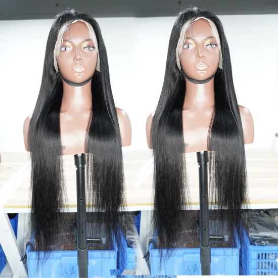 13x4 Transparent 10-32inch Kinky Curly Human Hair Full Lace Front Wig with Baby Hair