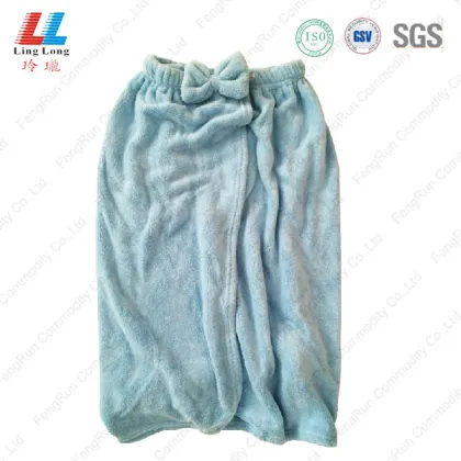 Bowknot microfiber bath body towel