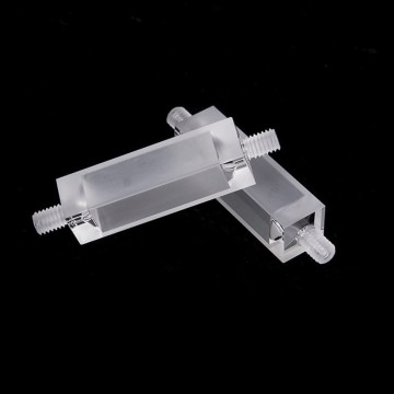 Quartz flow cells with screw thread