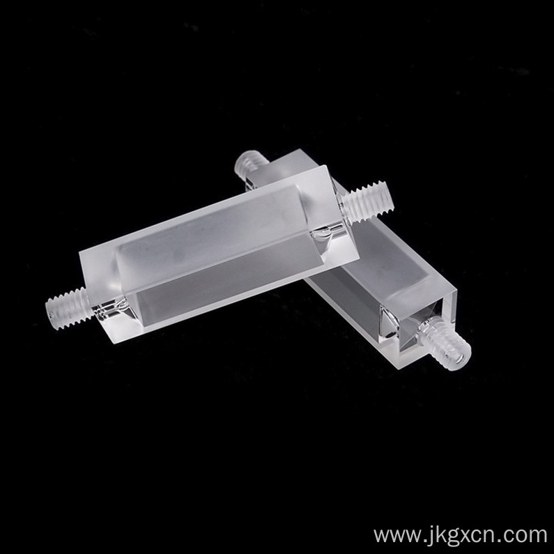 Quartz flow cells with screw thread