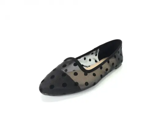 Women's Square Toe Loafer Shoes Breathable Mesh Flats