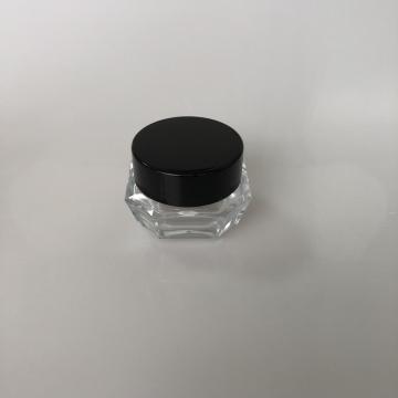 30ml clear jar with sharp angle