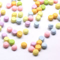 Ciondoli in resina cabochon con retro piatto a forma di mini macaron colorato fai da te decorazione del telefono ornamenti giocattolo perline