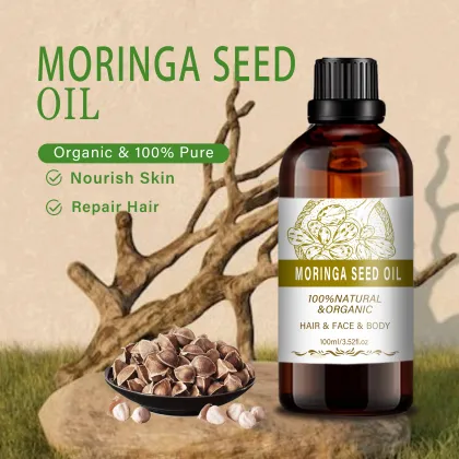 Wholesale bulk natural Moisturizer For Skin Hair Moringa Oil