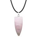 DIY Bullet Shape Healing Pointed Necklace Chakra Beads Crystals Bullet Stone Beads Pendant for Pendant Necklace Jewelry