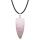 DIY Bullet Shape Healing Pointed Necklace Chakra Beads Crystals Bullet Stone Beads Pendant for Pendant Necklace Jewelry