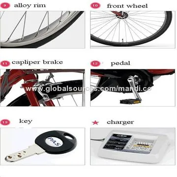 Electric Push Bicycle, Kenda Tires, A Crank Drive Motor