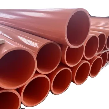 High Quality Buried CPVC Cable Protection Pipe 100mm ID Flame-Retardant