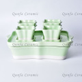 Wholesale Factory Price Custom double color plates sets dinner dinnerware sets ceramic